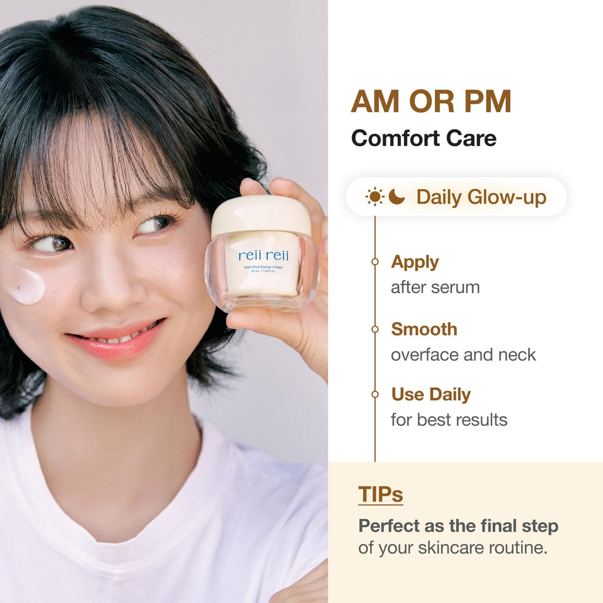 reii reii nighttime routine setting demonstrating calming hydration before bed