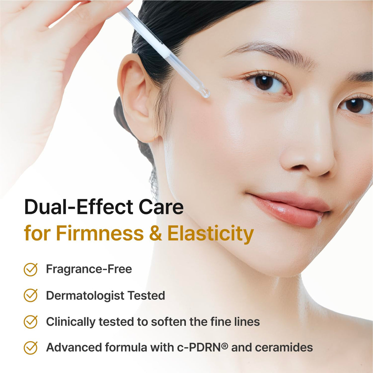 REJURAN serum texture close-up highlighting lightweight absorption and smooth finish