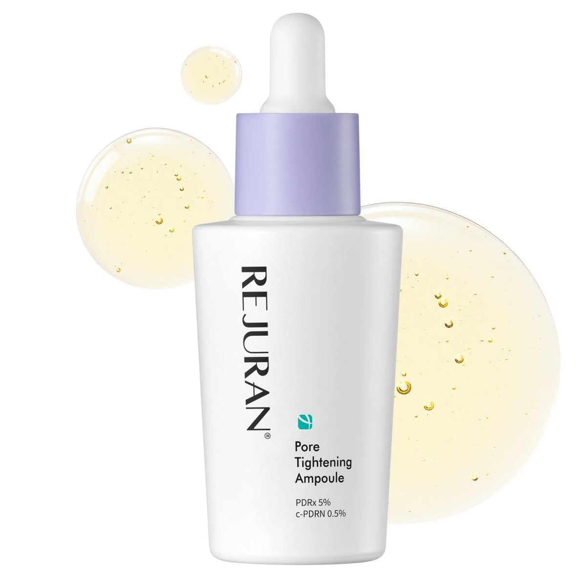 REJURAN front bottle shot showing packaging and clear ampoule benefits