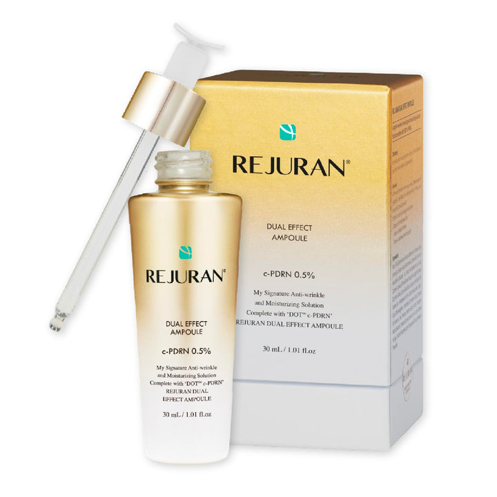 REJURAN front packaging showing ampoule benefits and clean design