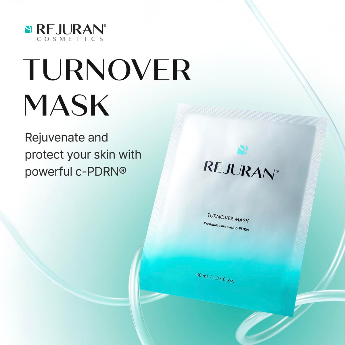 REJURAN microfiber sheet texture close-up enhancing serum absorption