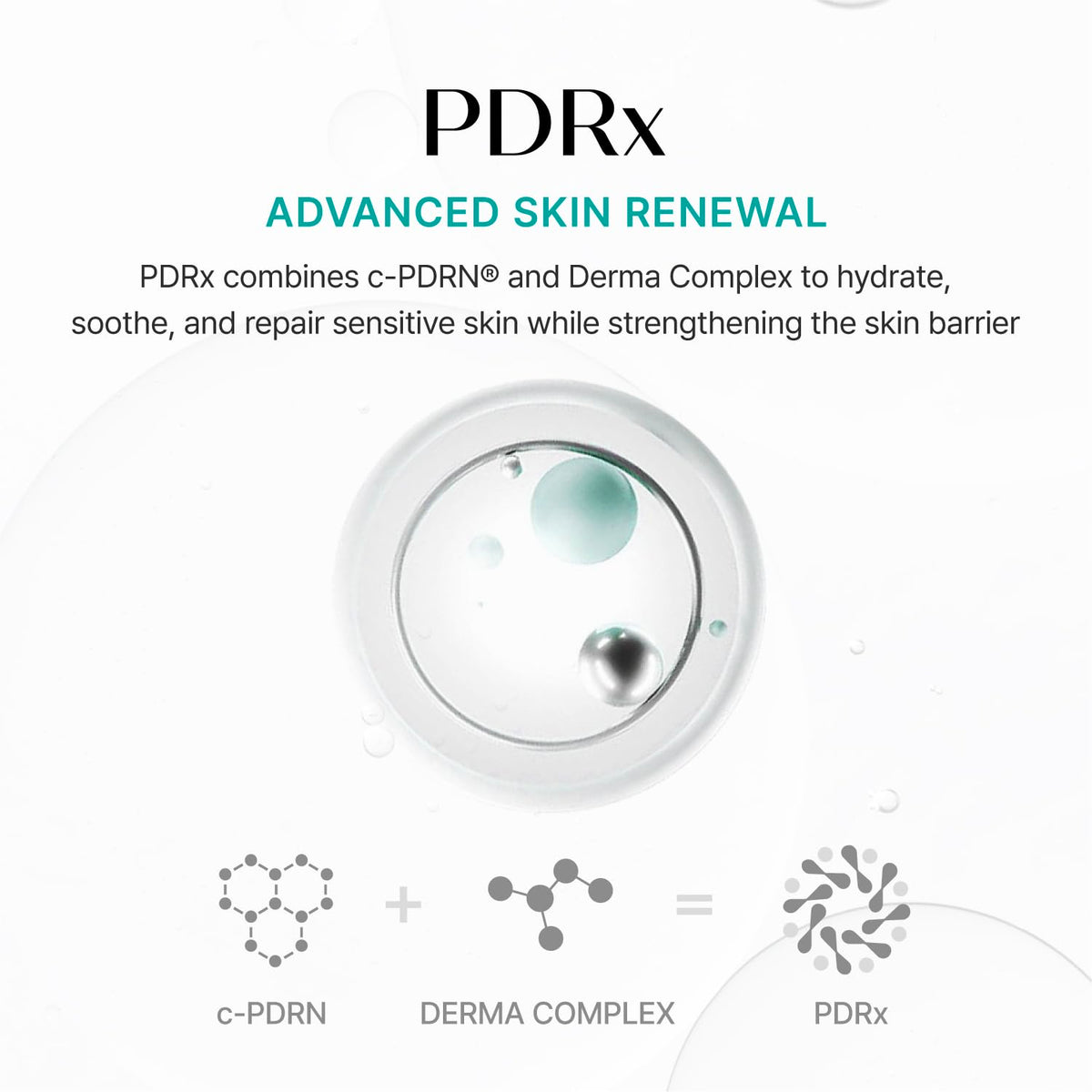 REJURAN cream spreading on skin illustrating quick absorption benefit