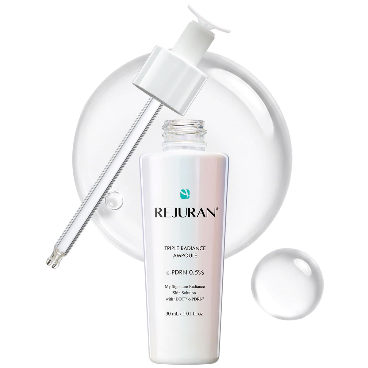 REJURAN front packaging showing product and brand, highlights clean formulation