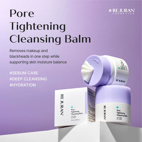 REJURAN balm melting into oil texture demonstrating makeup dissolution