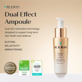 REJURAN close-up texture of ampoule serum showing lightweight absorption benefit
