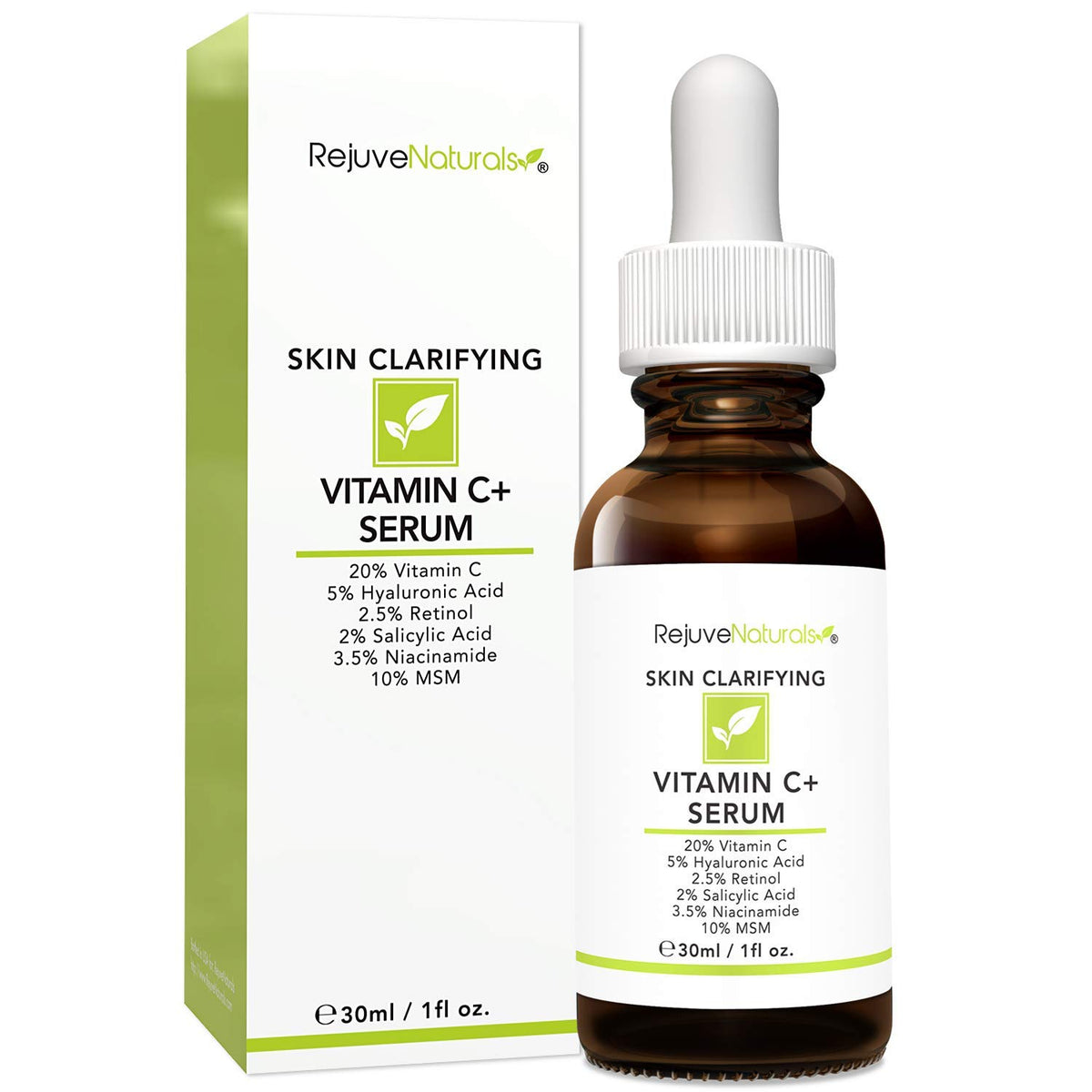 RejuveNaturals applying serum to cheek demonstrating smoothing effect