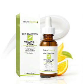 RejuveNaturals front bottle view showing label and benefit for brightening