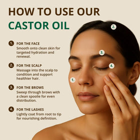 RejuveNaturals pouring oil from bottle onto spoon for controlled application benefit