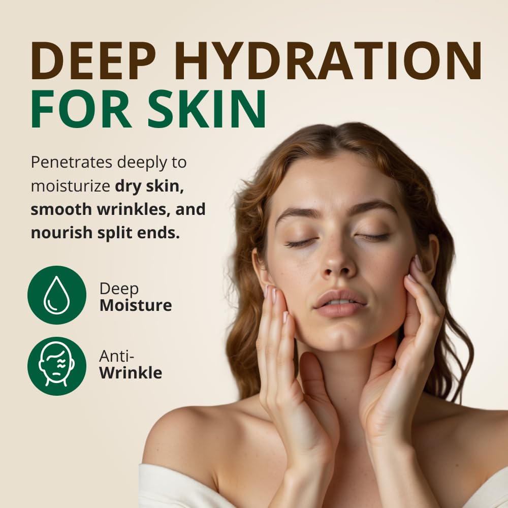 RejuveNaturals applying vitamin E oil to face for hydrated glow