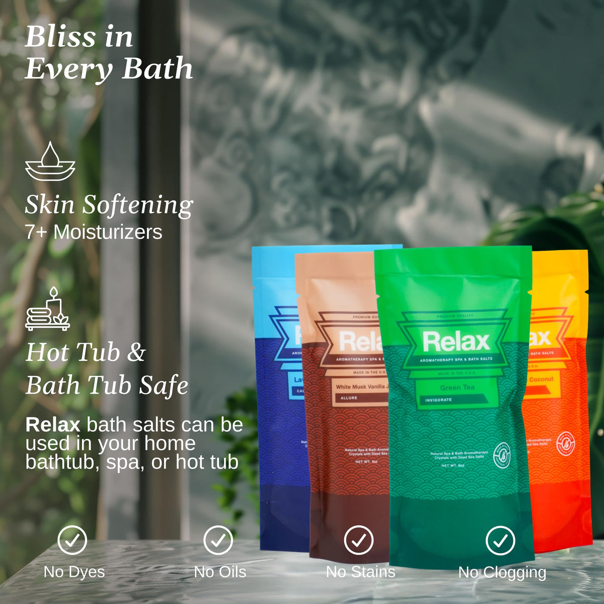 Relax Spa & Bath lavender palmarosa texture detail showing delicate floral aroma benefits