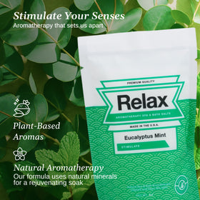 Relax Spa & Bath tropical rain pouch dissolving in a bathtub illustrating clear water benefit