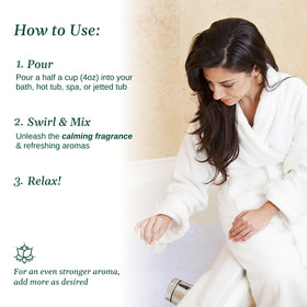 Relax Spa & Bath variety pack in a bathroom lifestyle scene conveying travel and gifting use
