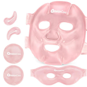 RelaxCoo face mask front view showing full coverage and hands-free fit