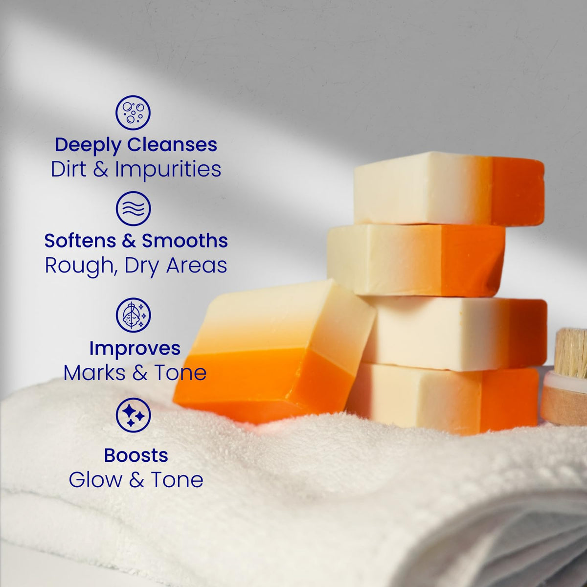 Relumins bar on sink highlighting everyday use and refreshed skin