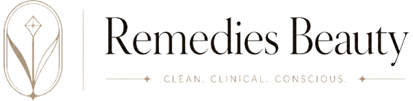 Remedies Beauty brand logo for United Kingdom English beauty ecommerce store