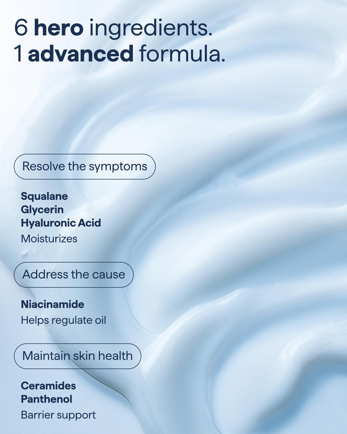 Remedy Science applying gel to cheek showing non-greasy hydration benefit