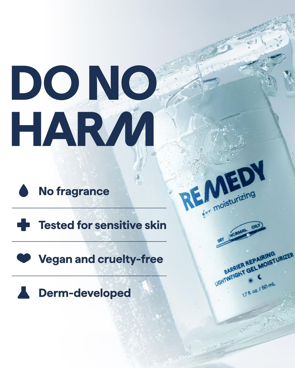 Remedy Science on vanity in morning routine showing layering with SPF benefit