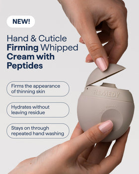 Remedy cream whipped texture close-up showing fast-absorbing feel