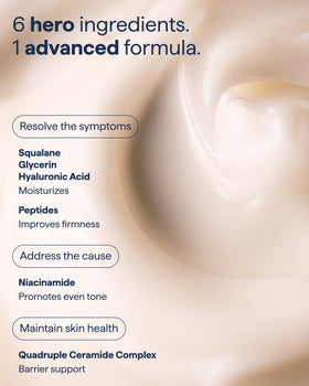 Remedy Science jar on nighttime vanity illustrating evening routine hydration benefit