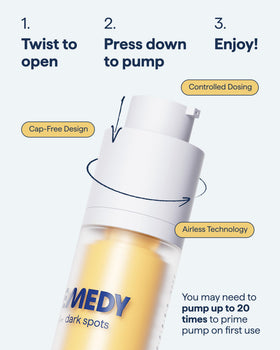 Remedy Science bottle next to ruler for 1 fl oz scale, accurate size expectation benefit
