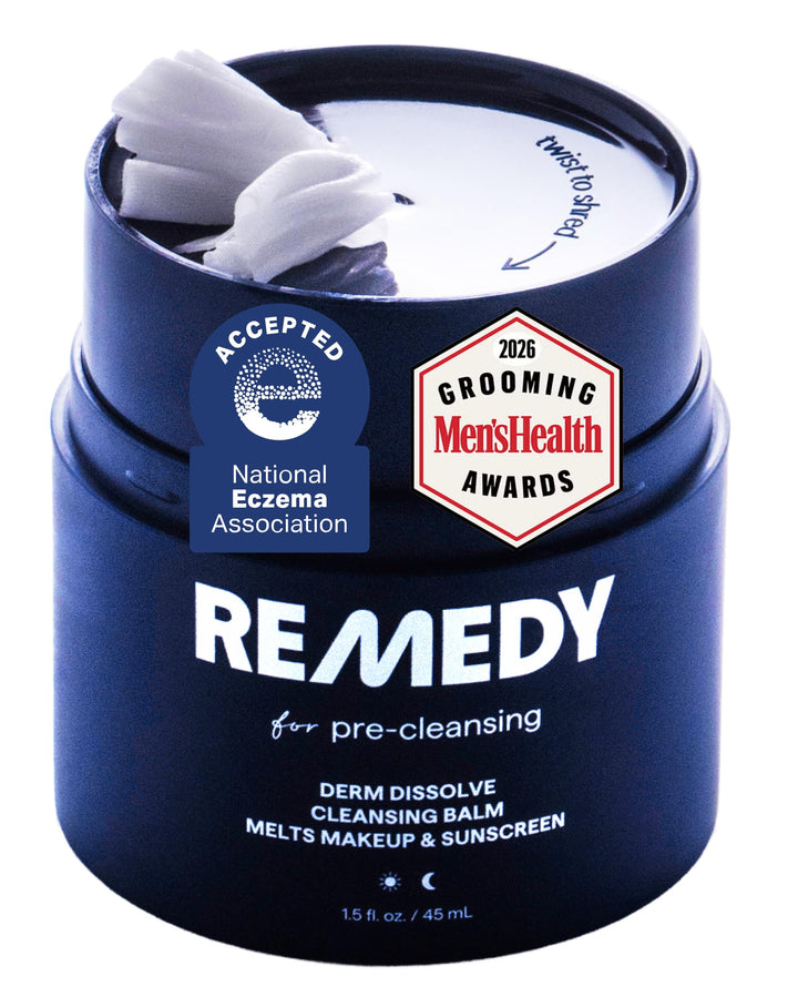 Remedy Science front packaging showing compact cleanser and clear branding for travel convenience