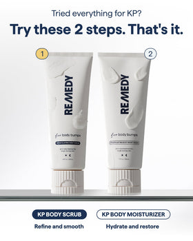 Remedy Science after-rinse skin closeup showing softer smoother texture