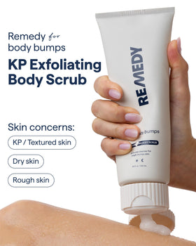 Remedy Science open jar texture showing smooth dissolving sugar scrub