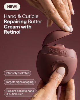 Remedy Science texture close-up showing rich butter cream for deep moisture