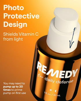 Remedy Science texture close-up illustrating lightweight absorbent serum