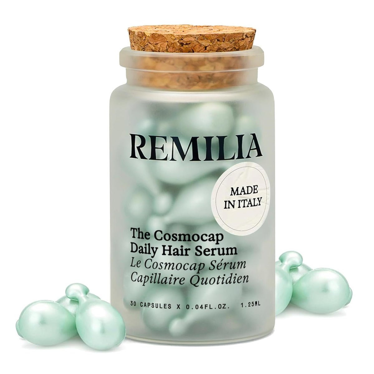 Remilia Cosmocap front packaging showing capsule box and brand benefit