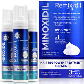 Rida Hair Research Institute remixidil front packaging showing product benefits