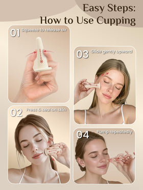 Rena Chris gua sha in use on cheek showing smoothing strokes and relaxation