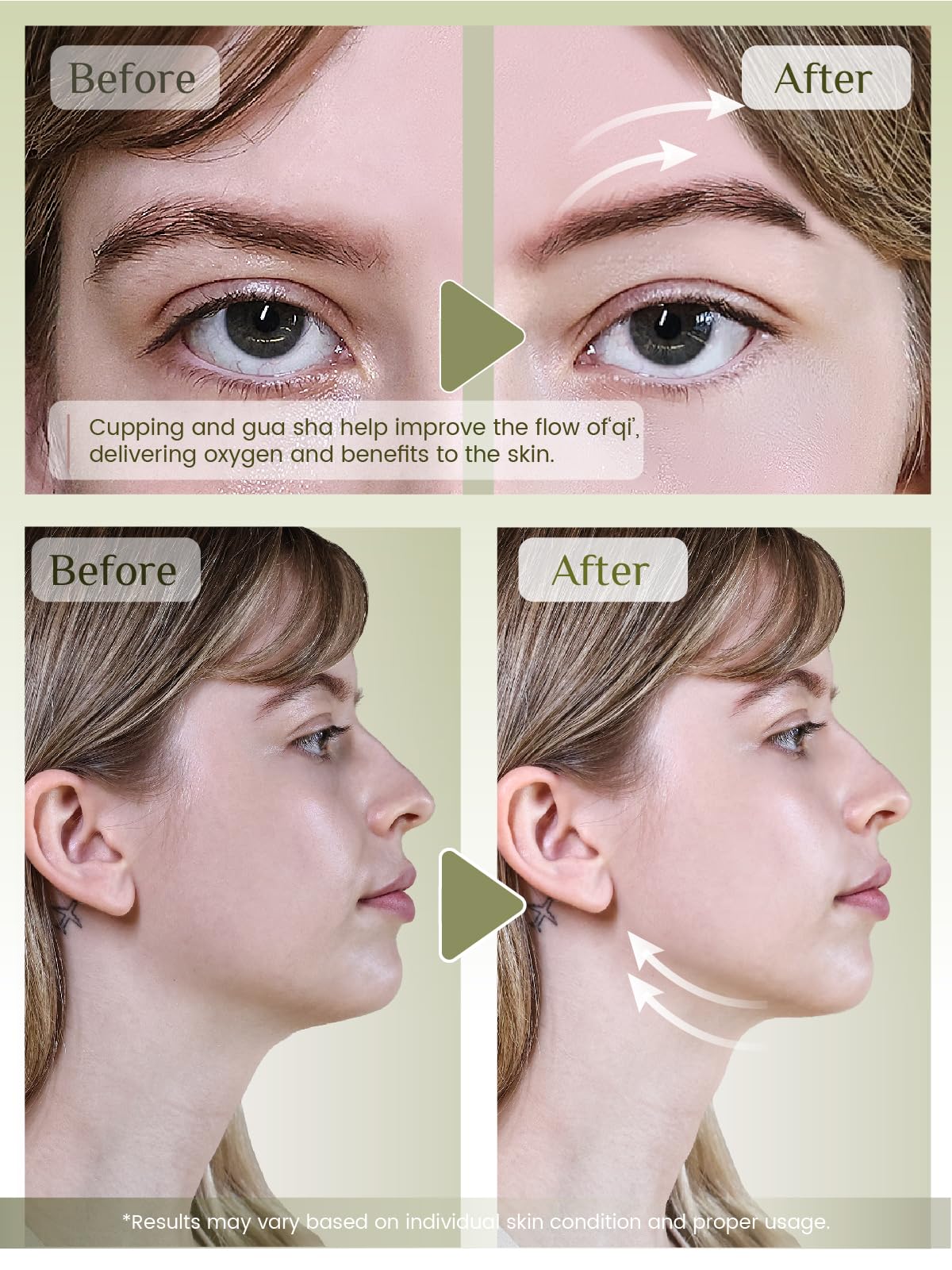 Rena Chris jade Gua Sha detail showing smooth edge for sculpting benefit
