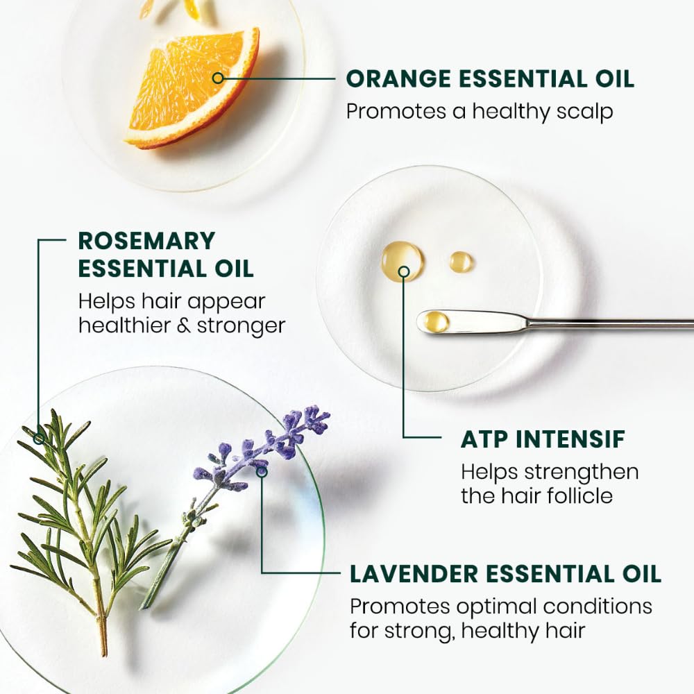 René Furterer guarana and rosemary ingredients close-up, highlights energizing botanical benefit
