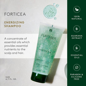 René Furterer label close-up displaying ingredient highlights for informed buyers