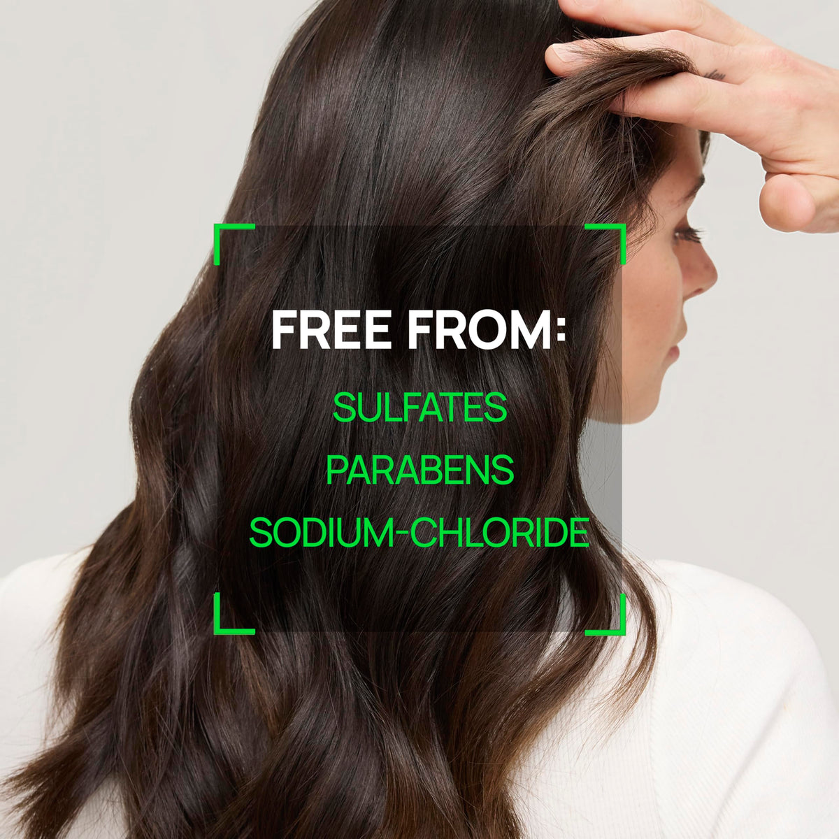 René Furterer after rinse hair showing increased volume and improved manageability