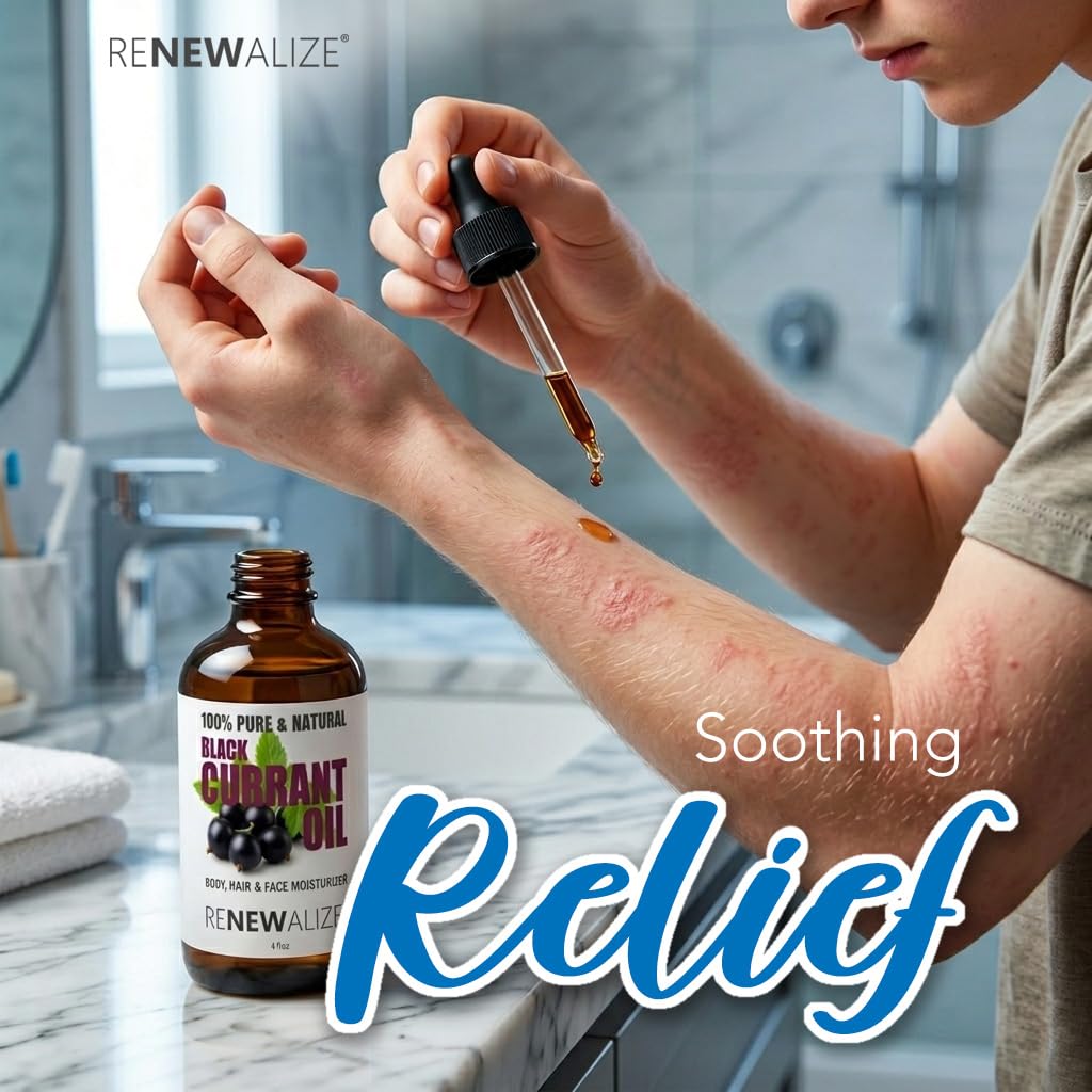 Renewalize oil applied to hair ends showcasing added shine and nourishment