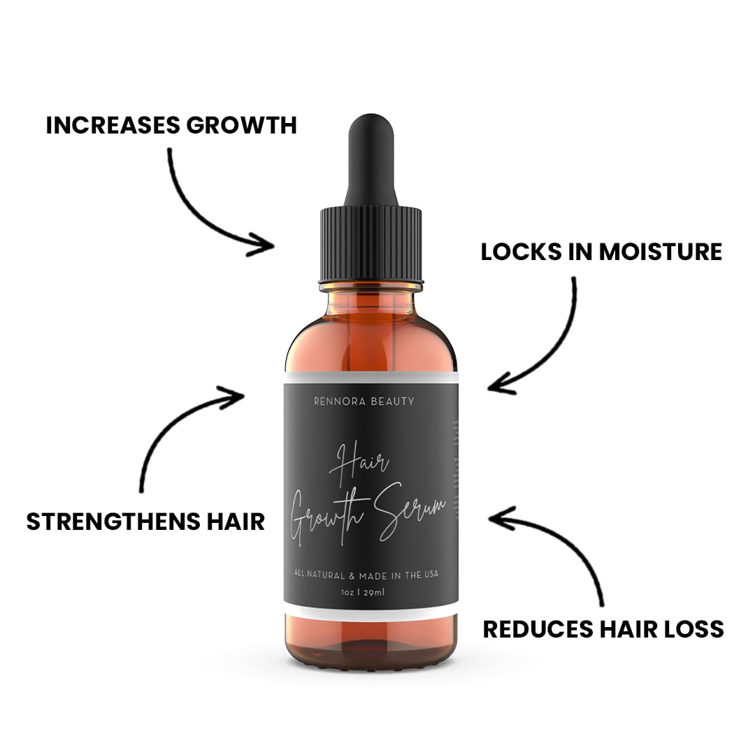 Rennora Beauty bottle close-up label highlighting organic herb formulation
