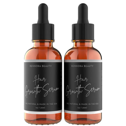 Rennora Beauty front packaging showing two-bottle 60 day supply and benefits