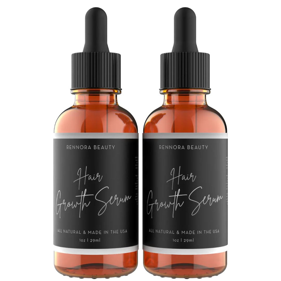 Rennora Beauty front packaging showing two-bottle 60 day supply and benefits