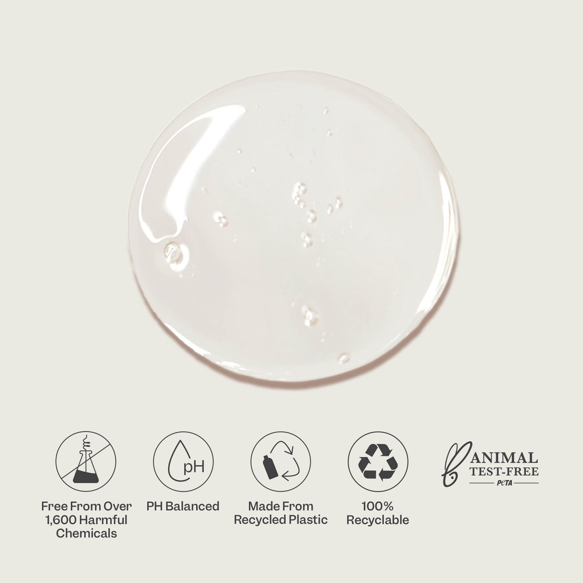 RENPURE bottle staged on bathroom shelf showcasing sustainable packaging and routine use