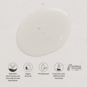 Renpure bottle label highlighting PCR recycled packaging and eco-friendly benefit