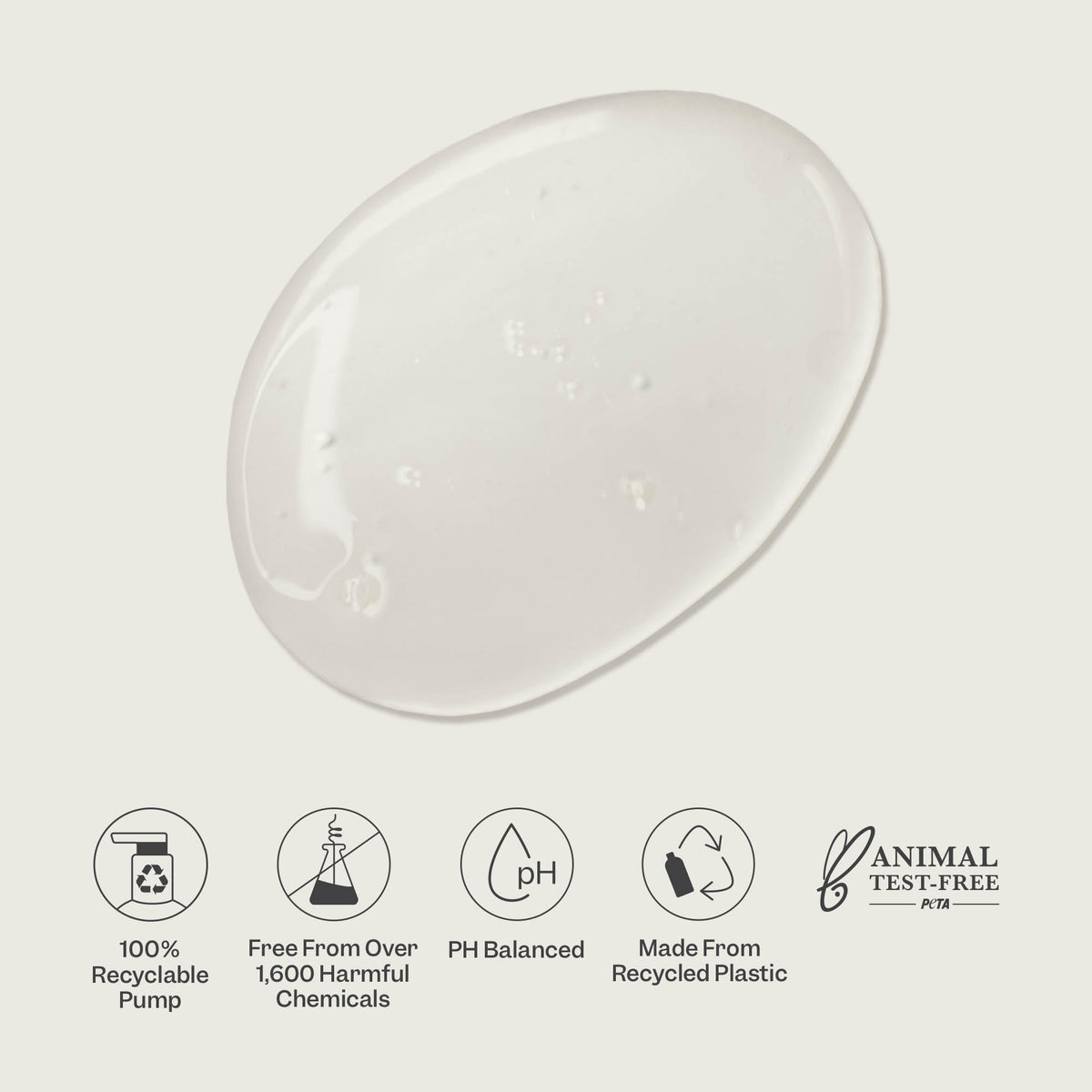 RENPURE being lathered on skin in shower demonstrating gentle exfoliation and hydration