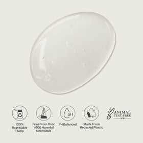 RENPURE being lathered on skin in shower demonstrating gentle exfoliation and hydration