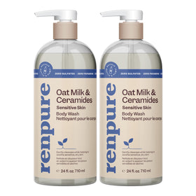 RENPURE front bottle showing label and 24 oz size, highlights gentle hydration