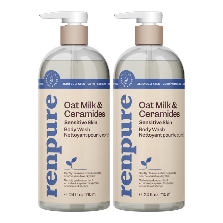 RENPURE front bottle showing label and 24 oz size, highlights gentle hydration