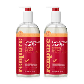 RENPURE front packaging showing bottle label and two-pack, highlights clean formula benefits