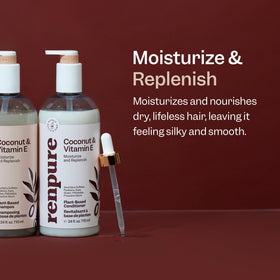 RENPURE pump dispensing conditioner, easy shower use and mess-free portioning