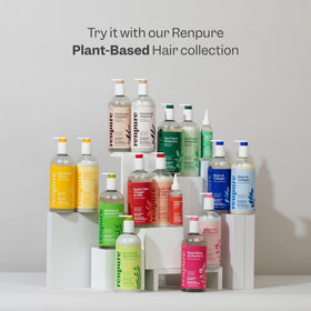 RENPURE recyclable bottle back label showing eco-friendly packaging benefit