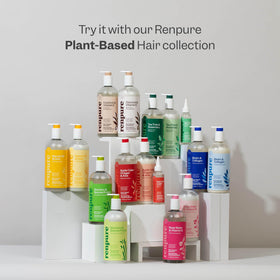 RENPURE two 24 fl oz bottles in hand to show scale and travel-friendly benefit
